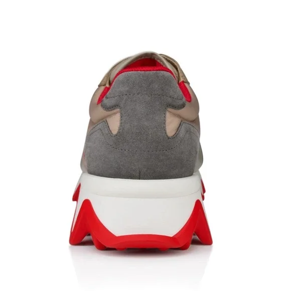 Christian Louboutin Nastroshark Donna Flat Saharienne Platform Lowtop Sneaker 38 - Picture 12 of 14